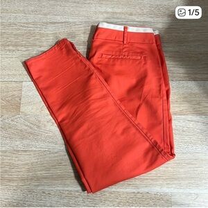Cartonnier Orange Slim Chino Pants charlie orange sz 6